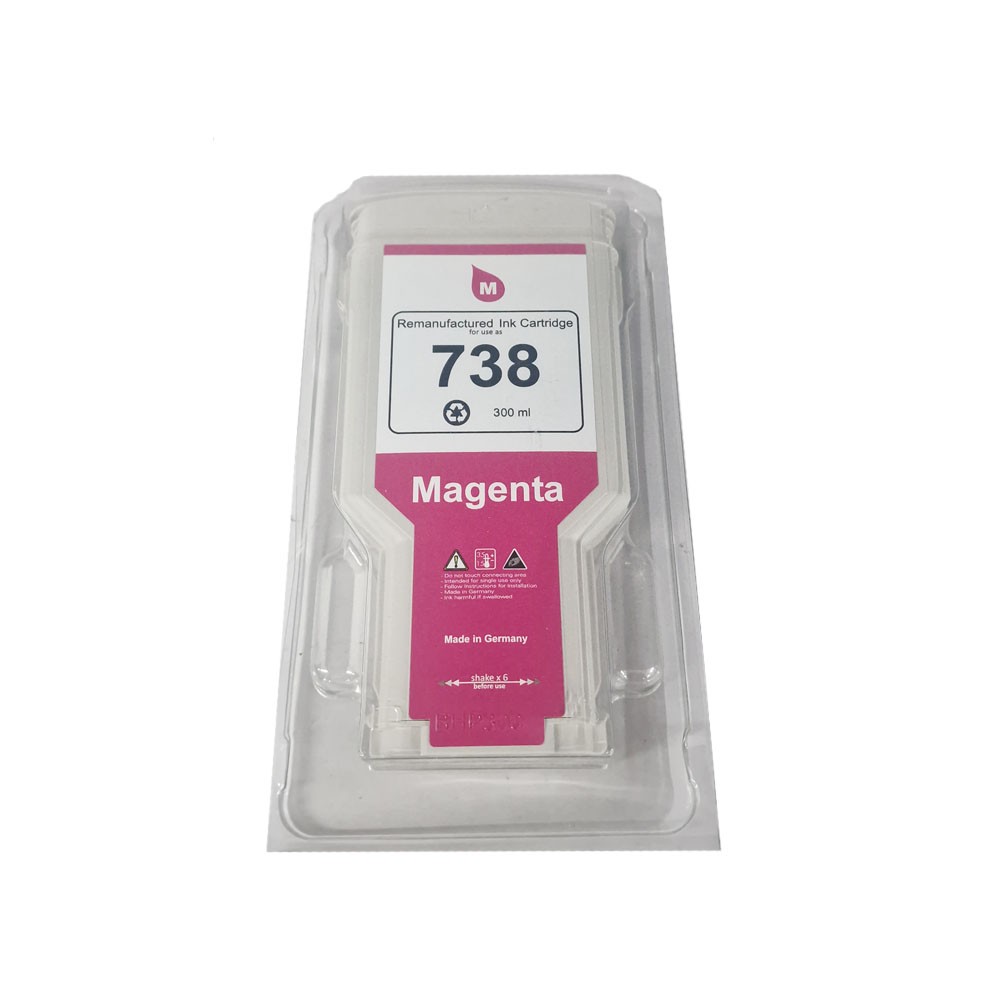 Patronen Set Nr. 738, 4 Farben C,M,Y,K, je 300ml – Bild 3