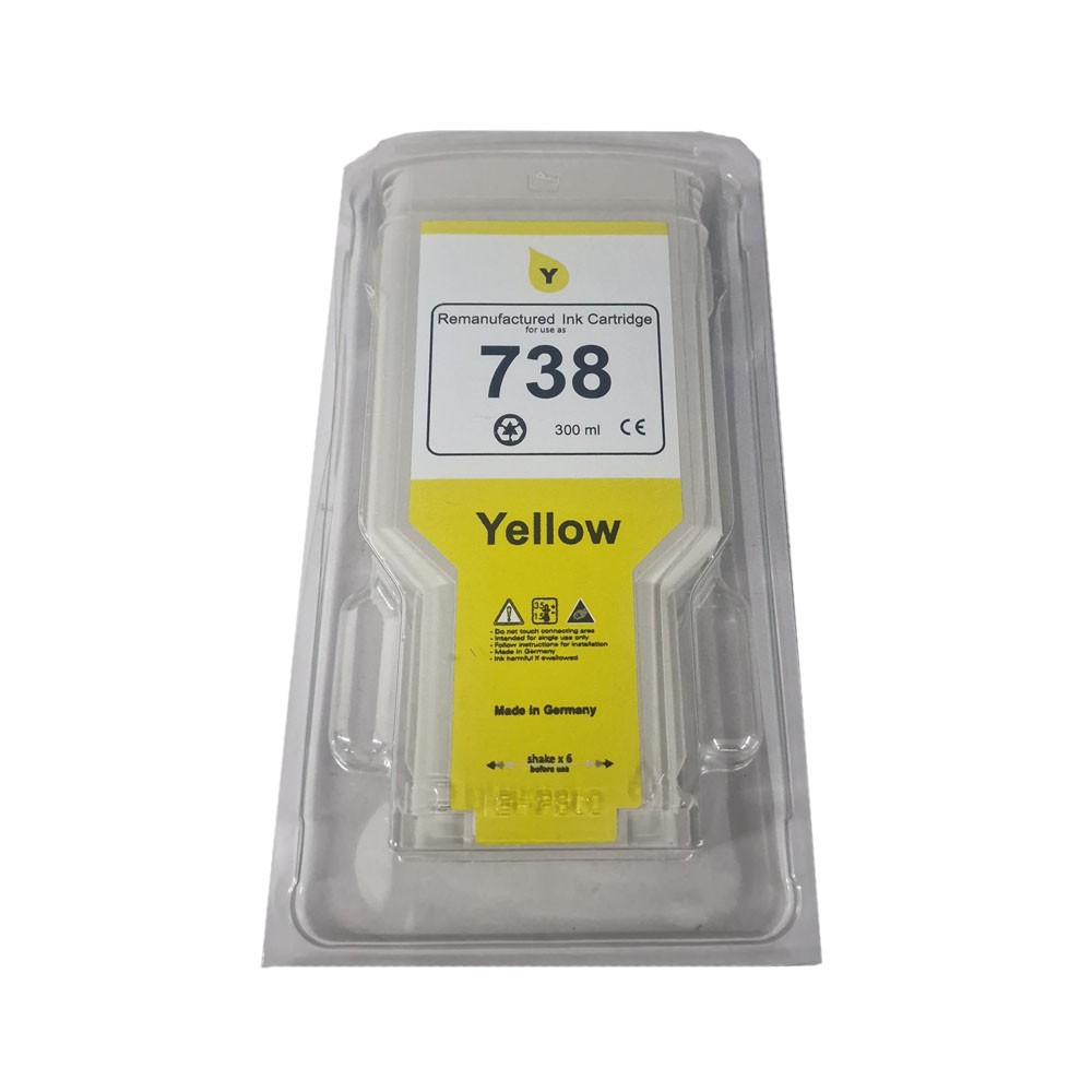 Patronen Set Nr. 738, 4 Farben C,M,Y,K, je 300ml – Bild 4